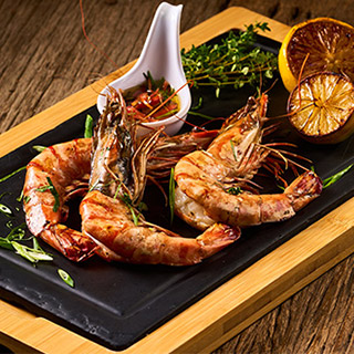 Grilled Tiger Prawns