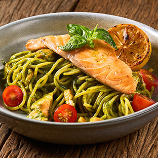 Creamy Pesto & Salmon