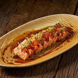 Char-Grilled Norwegian Salmon Tataki